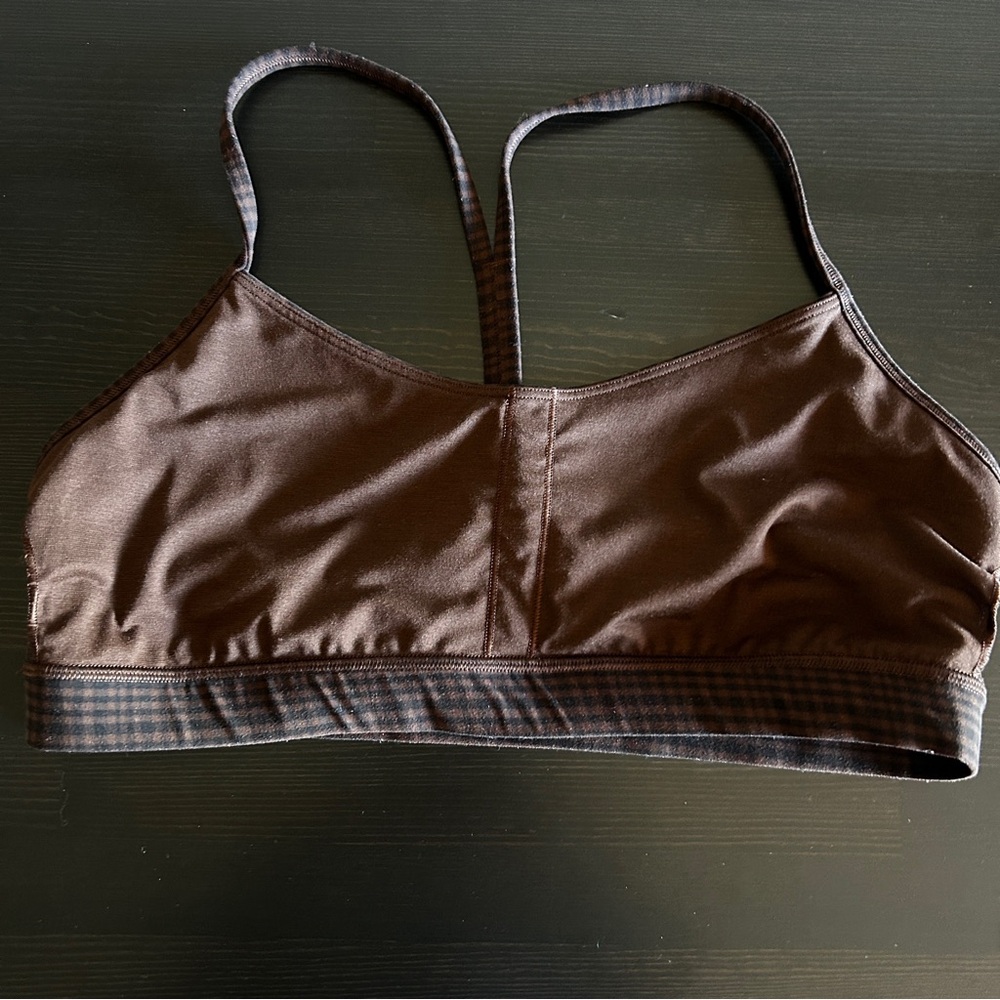 lululemon flow y bra nulu — Glow Grid Lava Cake Multi (size 14) - Picture 4 of 7